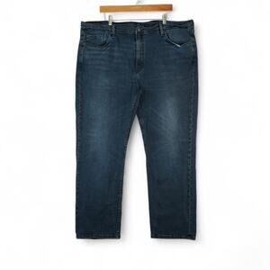 Levis‎ 514 Jeans Mens 46x32 Straight Dark Wash Stretch Denim Classic